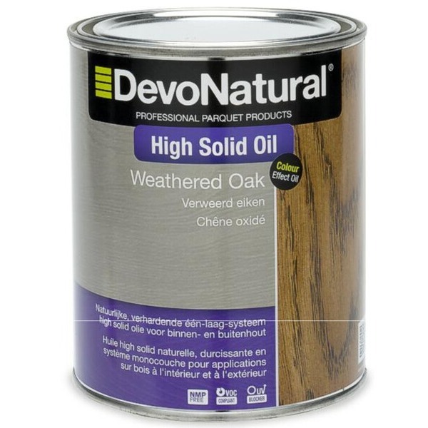 Devo High Solid Oil verweerde eik 1 L